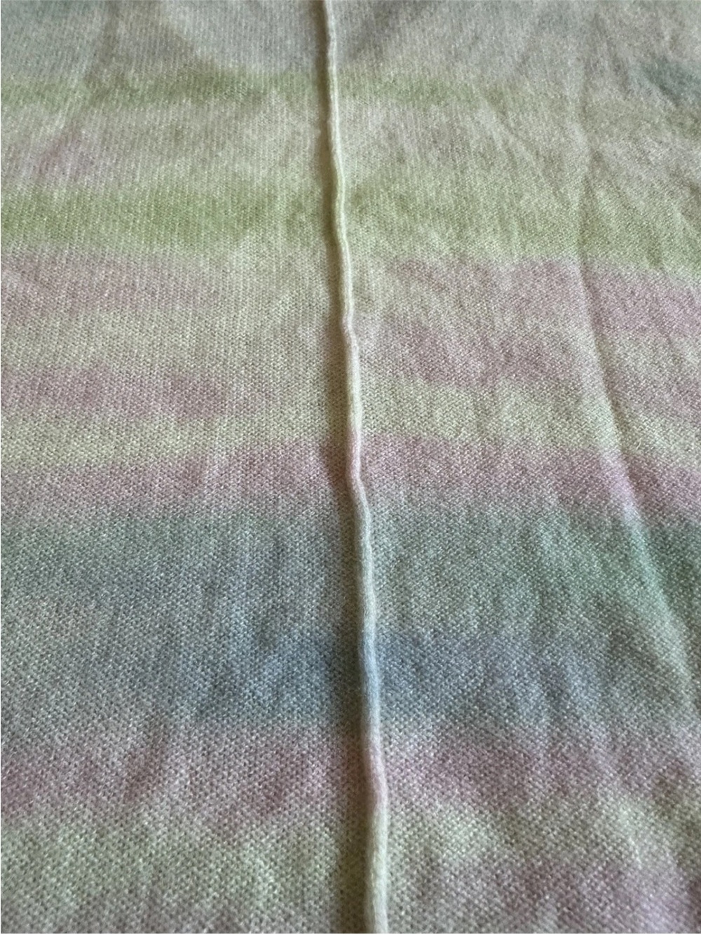 Free People Cashmere Light Pastel Tie-Dye V-Neck Women's Sweater XS - Picture 7 of 15